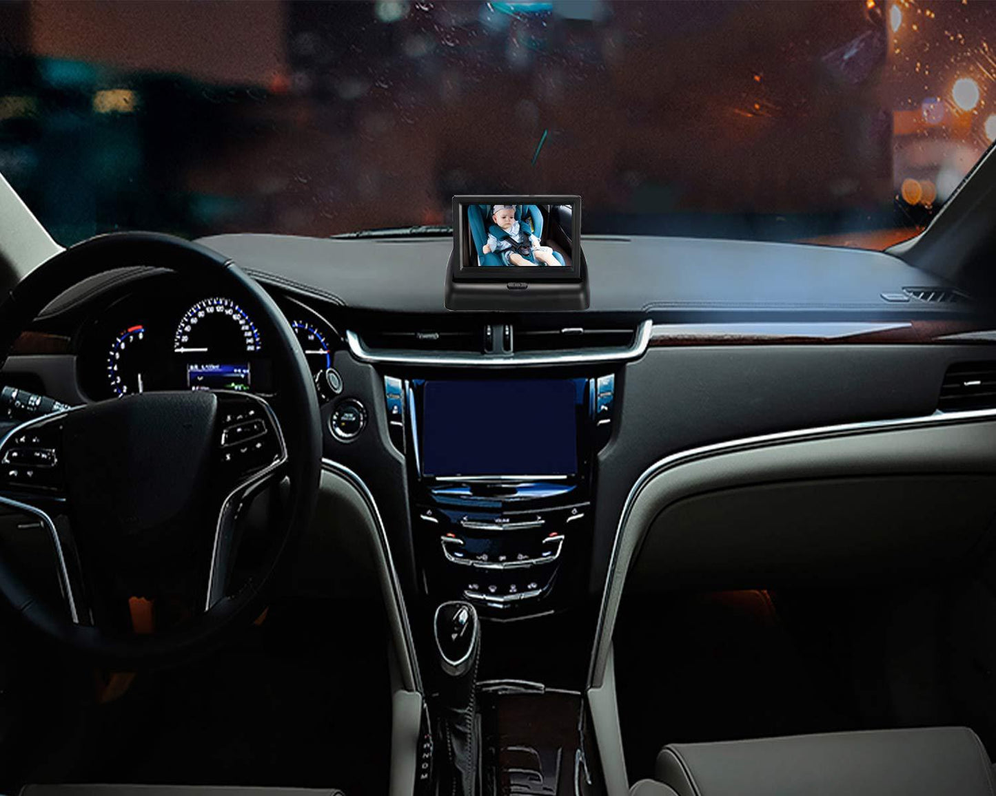 4.3 inch car reversing display monitor - screen close-up