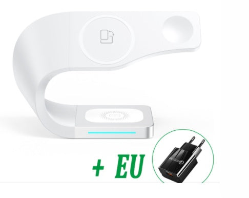 4-in-1 wireless charging stand for phone watch and earphones - photo 5 of 12