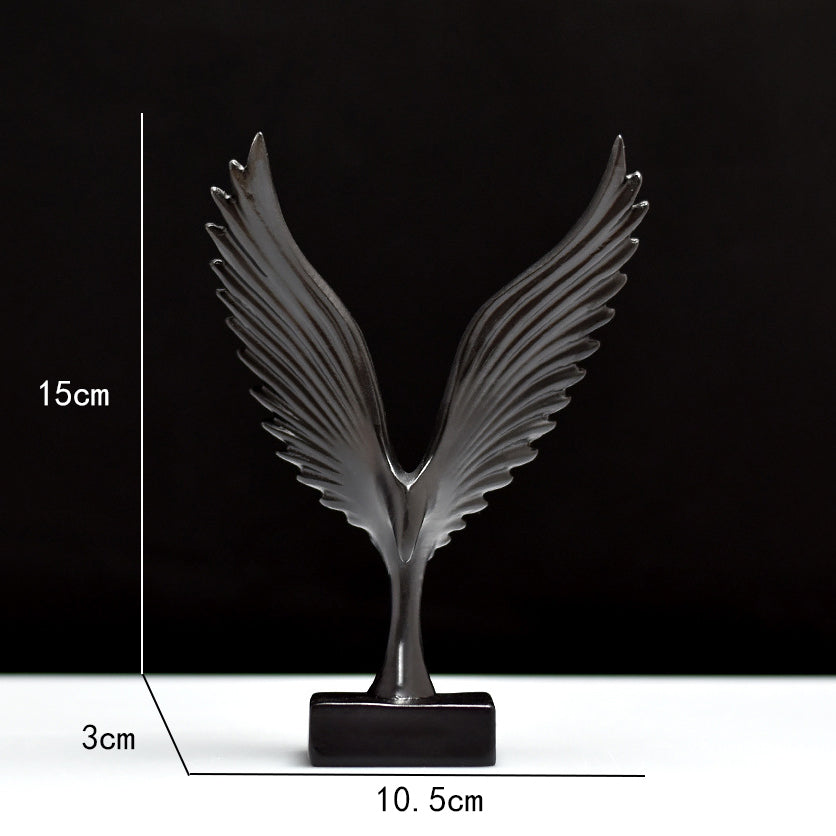 Mini Resin Wing Figurine – Decorative Angel & Roc Statue – photo 7 of 11