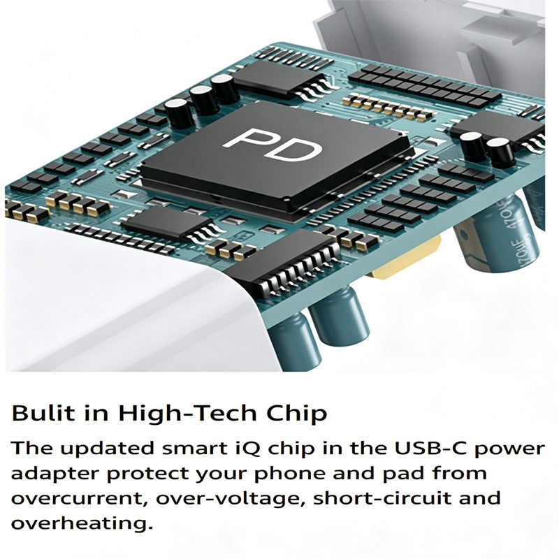 Charger block size comparison, held in hand
