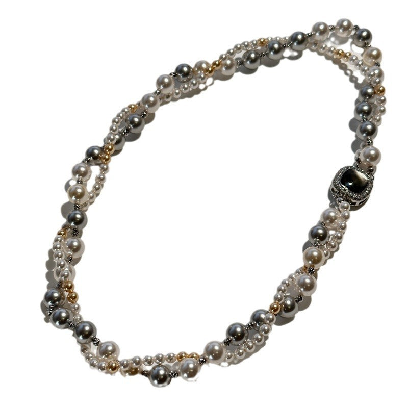 Micro-inlaid square dual-wear double-layer necklace - photo 7 of 7