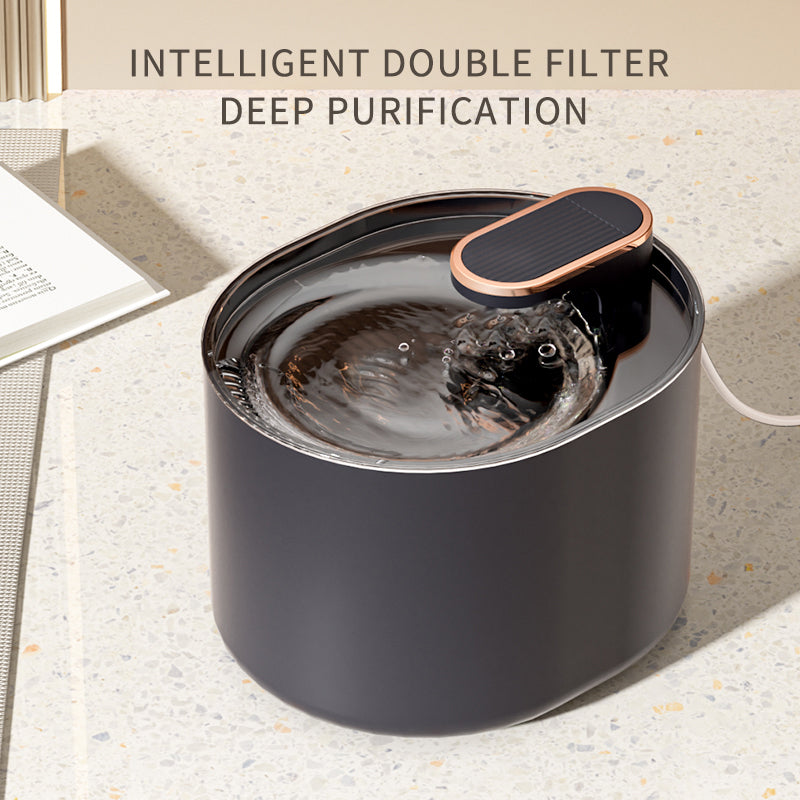 Automatic pet water fountain - cat drinking