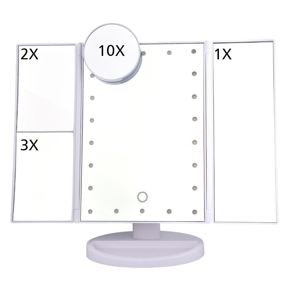 Makeup mirror four-side light strip version