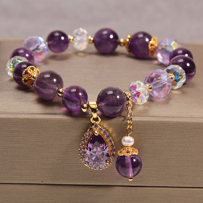 Vintage Purple Crystal Bracelet - photo 4