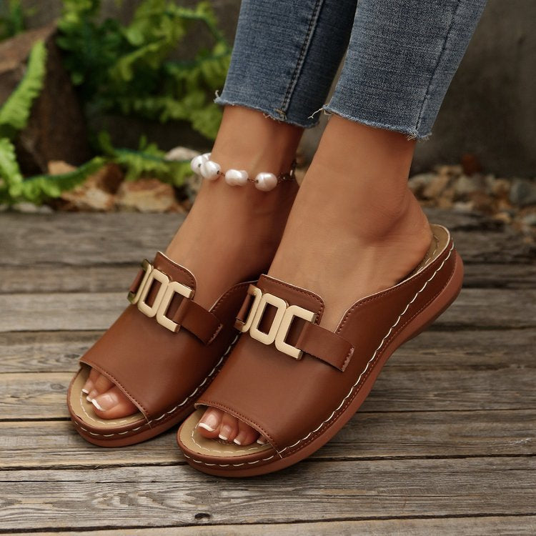 Roman slide sandals color options