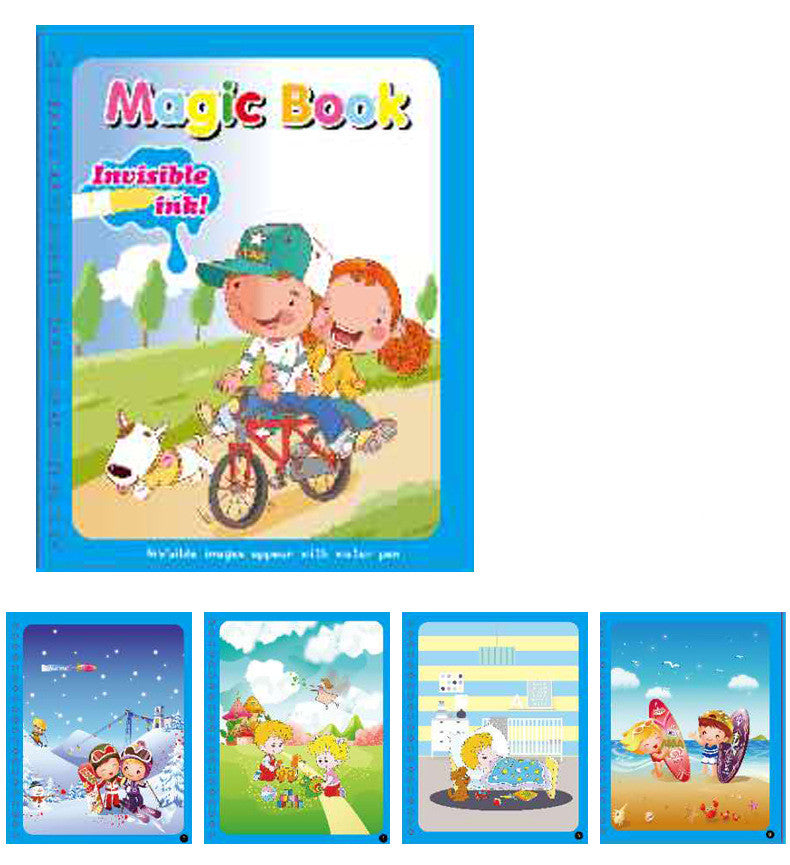 Water painting book set of three notebooks