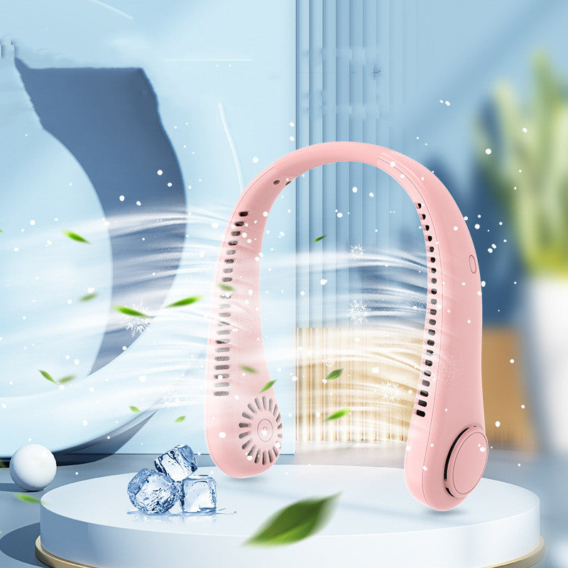 Rechargeable Bladeless Neck Fan – Hands-Free Portable USB Fan – photo 4 of 8