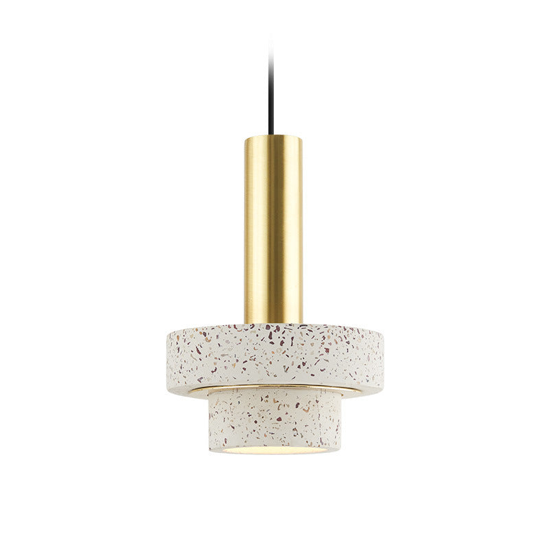 Marble-Style LED Bedside Pendant Light - photo 2