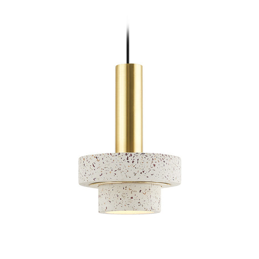 Marble-Style LED Bedside Pendant Light - photo 2