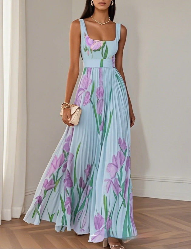Floral A-line dress actual product photo