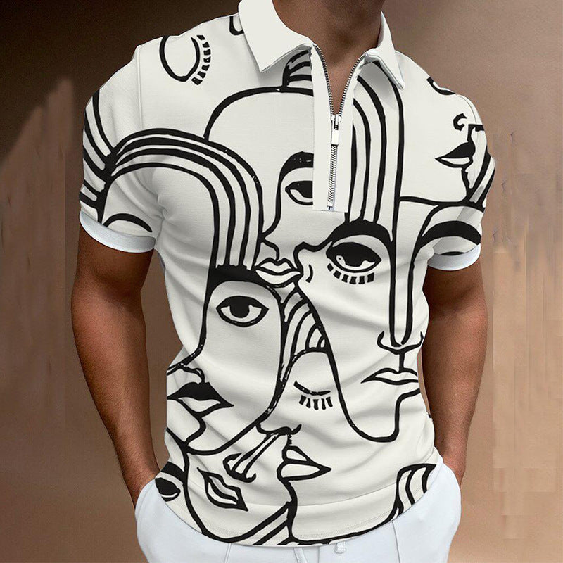 Men's Solid Polo Shirt – Breathable Short-Sleeve Summer Shirt - product photo 9 of 15