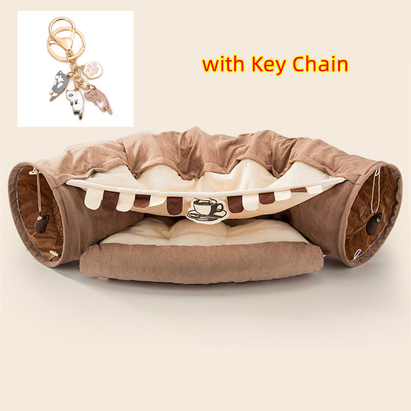 Collapsible fabric cat tunnel – product photo 6