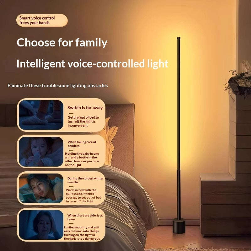 LED floor lamp, base detail