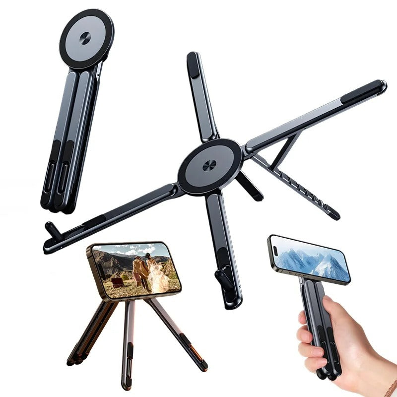 Foldable Magnetic Phone Holder – Adjustable Tablet & Laptop Stand - product photo 1 of 7