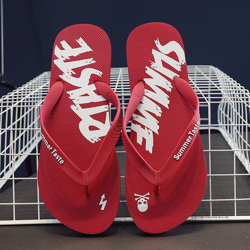 Men's non-slip flip-flops - top view