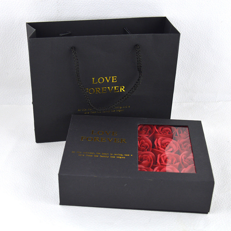 Mother's Day soap flower rose gift box, main view