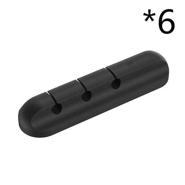 Silicone USB Cable Winder – Desktop Cable Organizer & Management Clips - product photo 12 of 15
