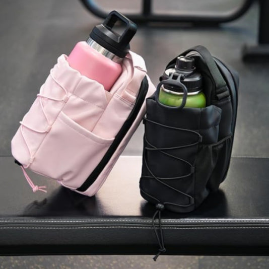 crossbody bag magnetic water bottle attachment