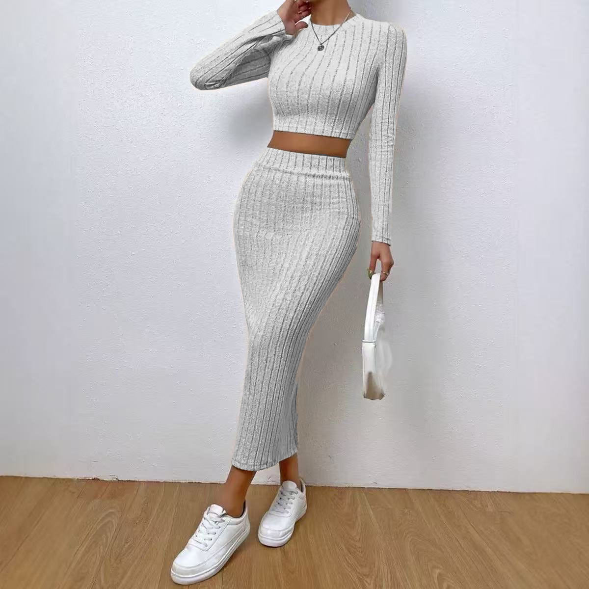 Knit sheath dress set - alternate angle