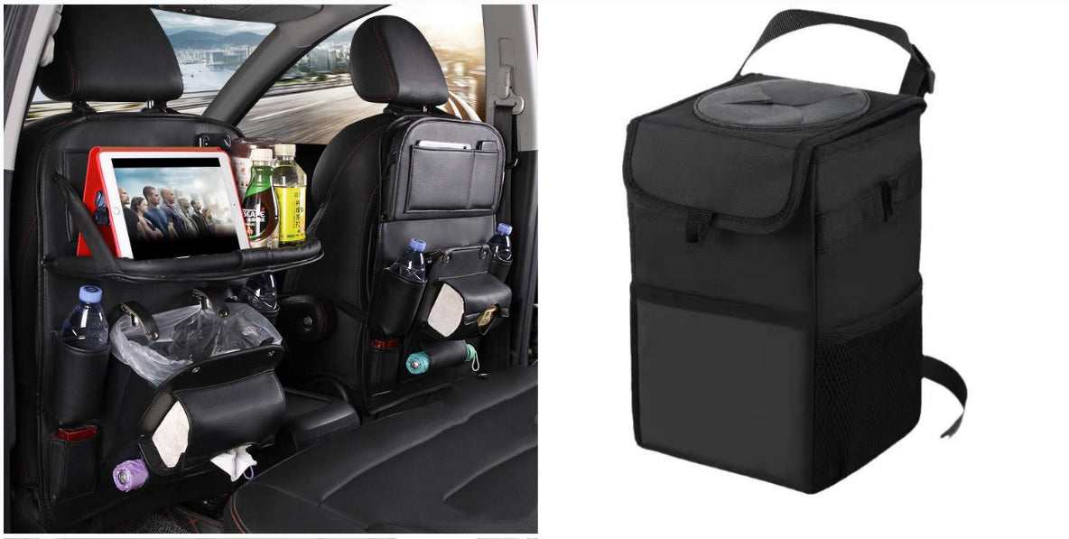 PU Leather Car Storage Bag – Multifunction Seat Back Hanging Organizer - product photo 16 of 25