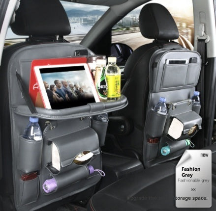 PU Leather Car Storage Bag – Multifunction Seat Back Hanging Organizer - product photo 18 of 25