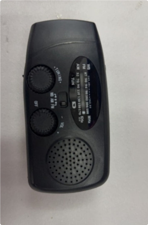Solar & Hand Crank Emergency Radio Flashlight with USB Charging - product photo 11 of 12
