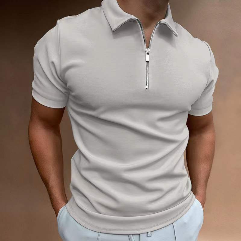 Men's Casual Digital Print Polo Shirt – Loose Fit - product photo 9 of 10