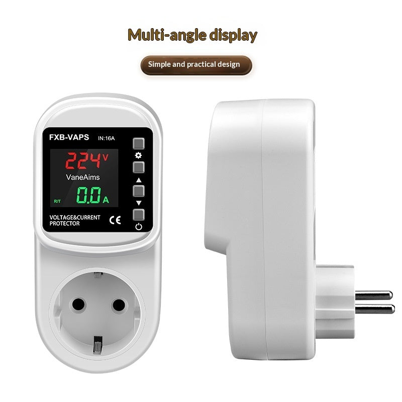 voltage protection socket installed on wall outlet
