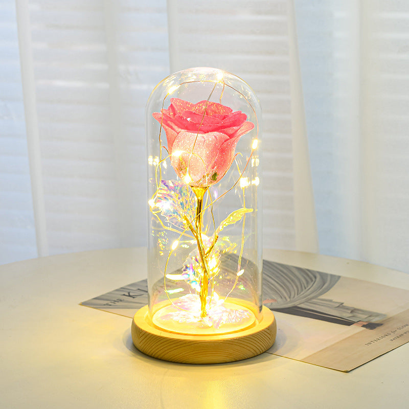 Eternal Rose LED Light in Glass Dome – Romantic Gift for Valentine's, Weddings & Mother's Day - product photo 9 of 13