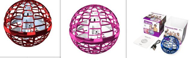 Flying ball toy safety soft material close-up