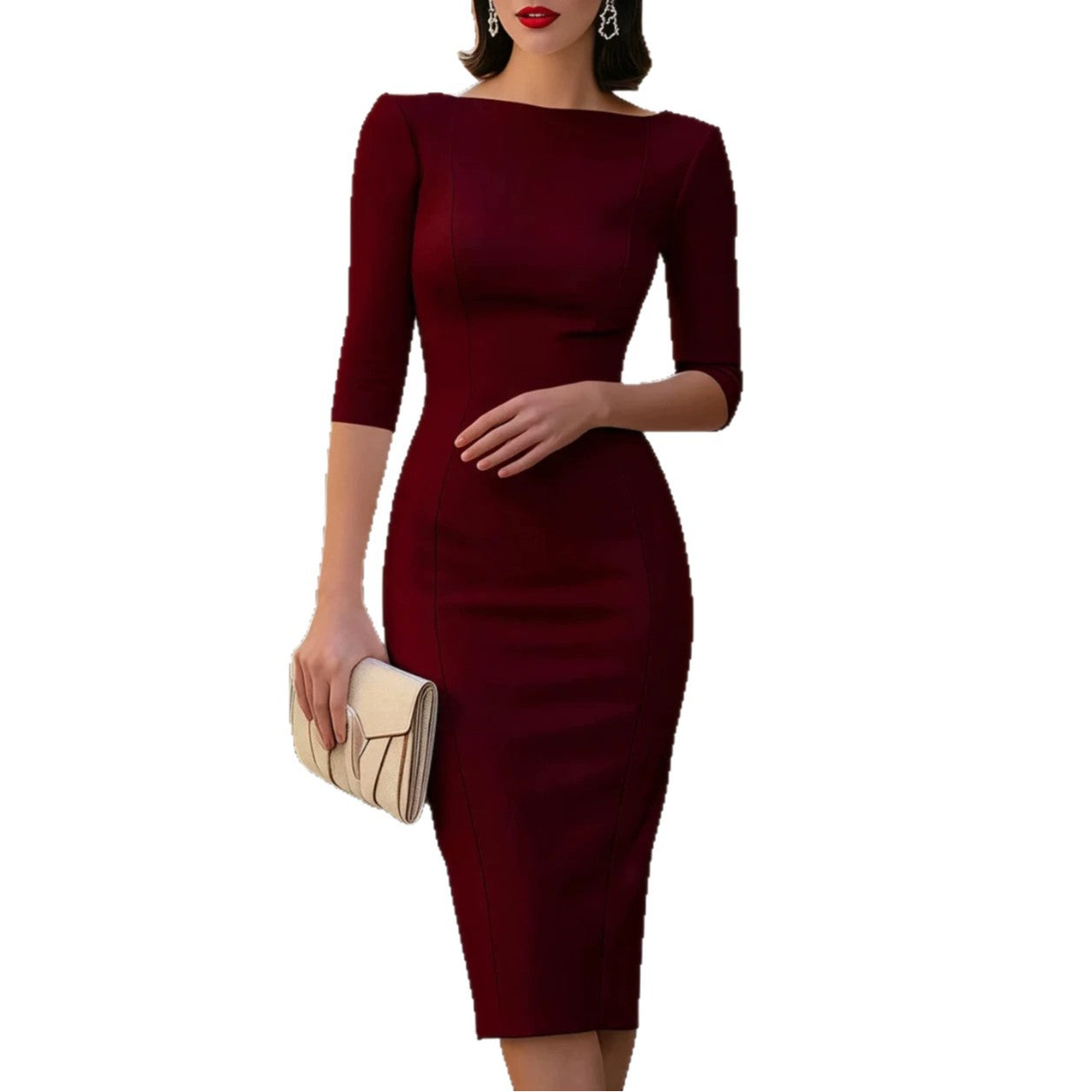sheath dress in black