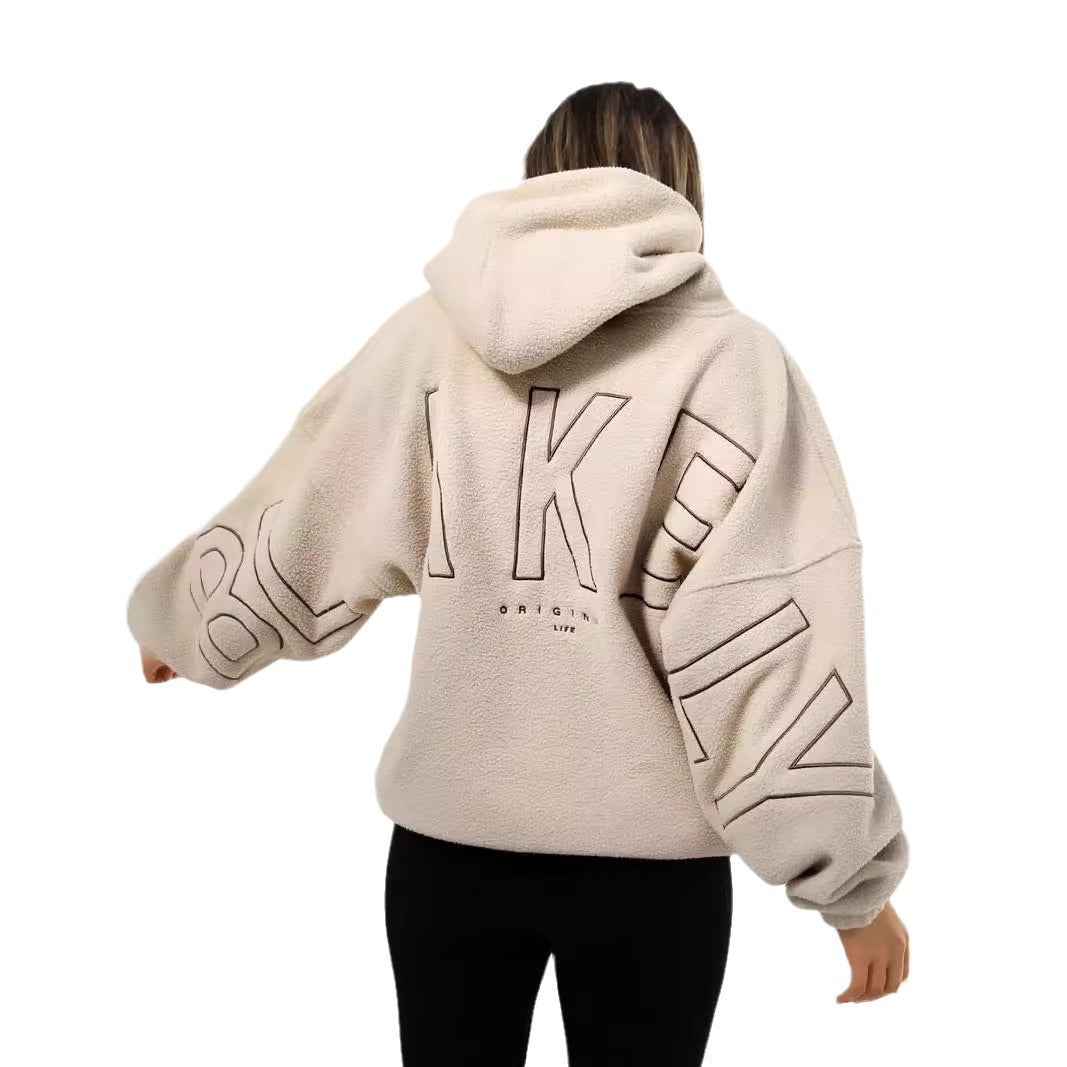 Women's pullover coat - pocket detail