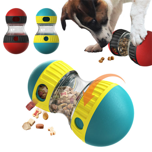 Interactive dog treat dispensing puzzle toy