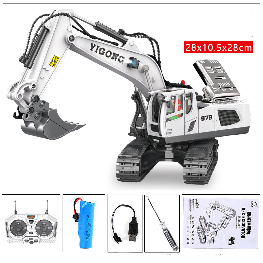 Alloy Excavator Toy Car with Charging Function – Kids Construction Vehicle - product photo 7 of 8