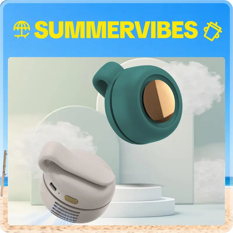 Mini Clip-On Fan – Portable USB Rechargeable Waist & Neck Fan – photo 1 of 11