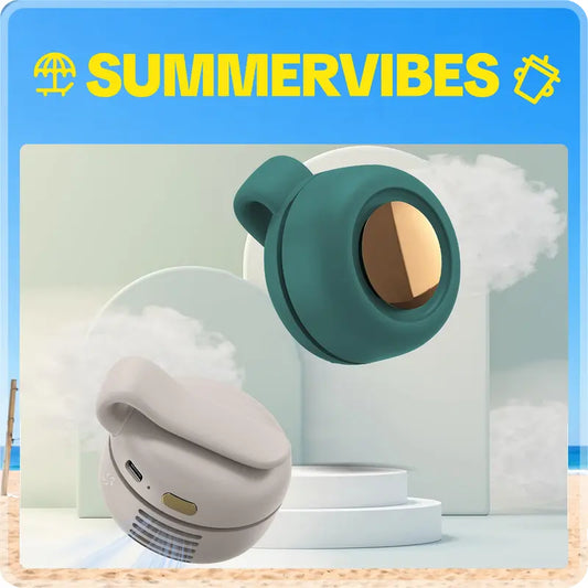 Mini Clip-On Fan – Portable USB Rechargeable Waist & Neck Fan – photo 1 of 11