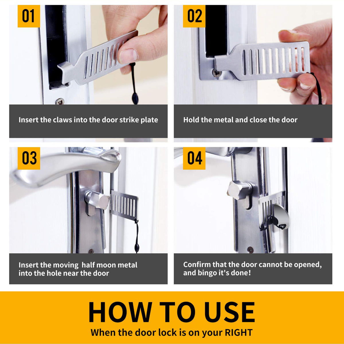 Anti-theft door buckle - packaging