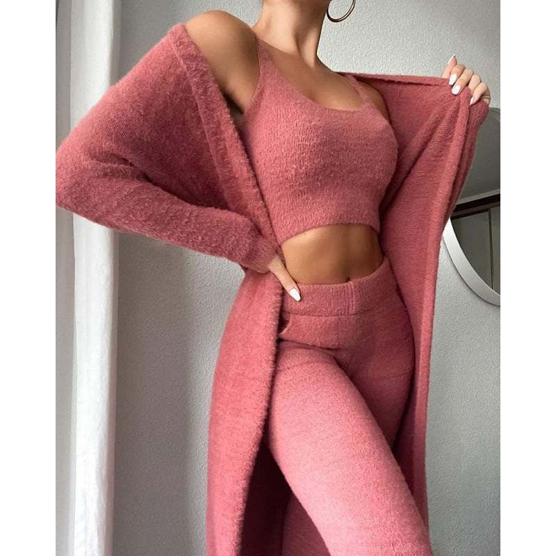 Cozy 3-Piece Pajama Lounge Set – Soft Matching Winter Loungewear - product photo 13 of 14