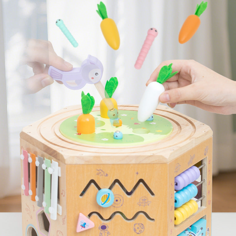 Wooden bead maze busy box treasure chest - photo 3 of 6