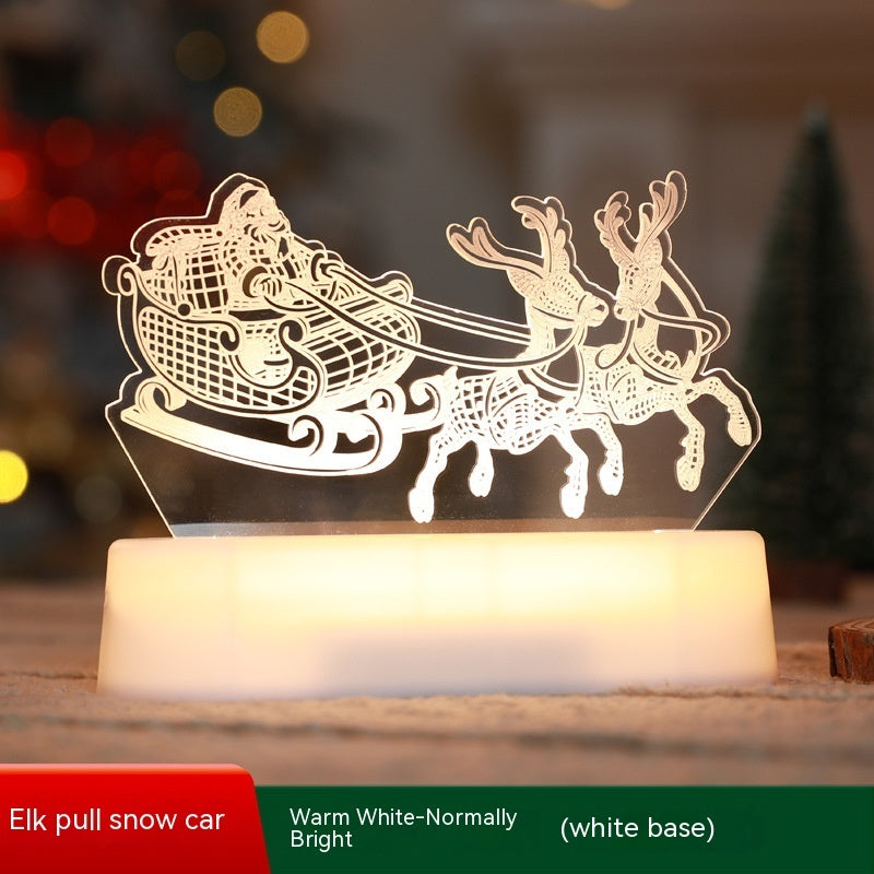 3D Acrylic LED Night Light – Christmas & Holiday Decorative Lamp - product photo 12 of 14