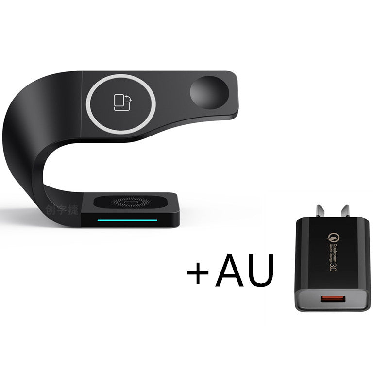 4-in-1 wireless charging stand for phone watch and earphones - photo 12 of 12