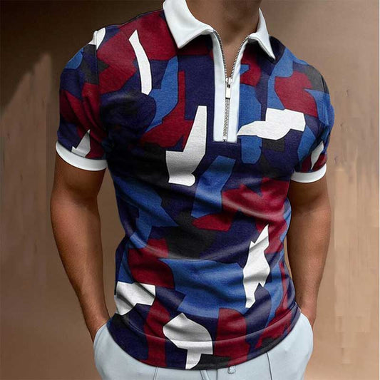 Men's Solid Polo Shirt – Breathable Short-Sleeve Summer Shirt - product photo 1 of 5
