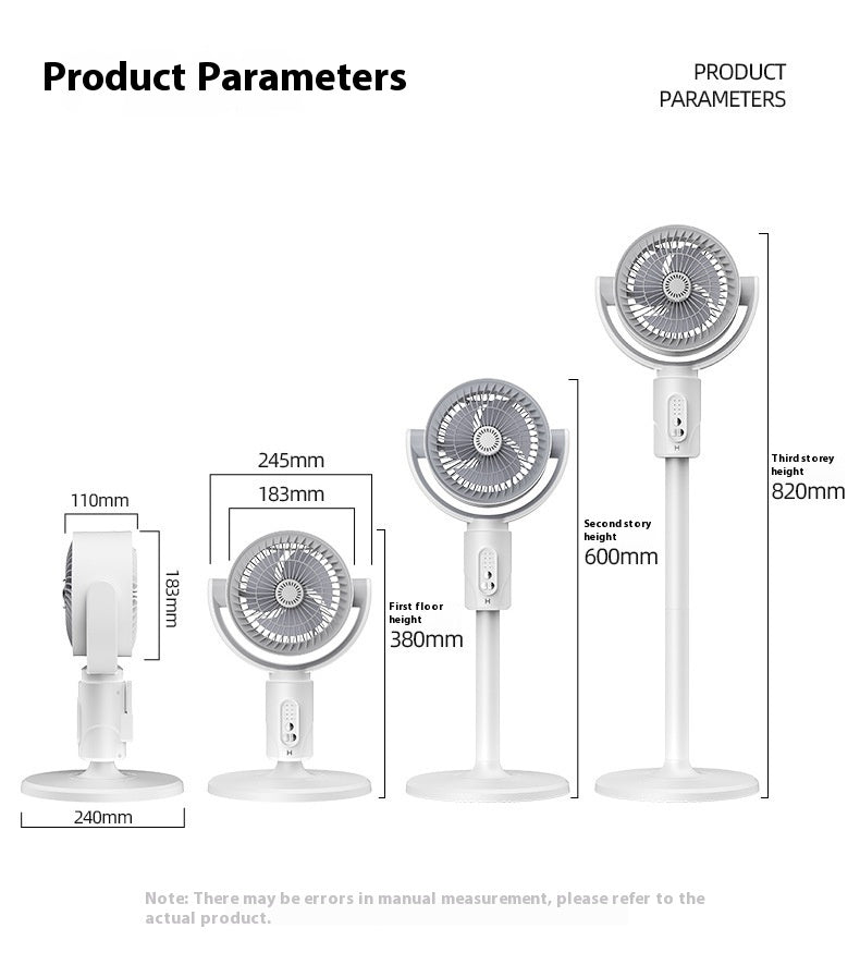 Bladeless Air Circulator Fan – Quiet 3D Oscillating Turbine, Remote Control - product photo 6 of 8