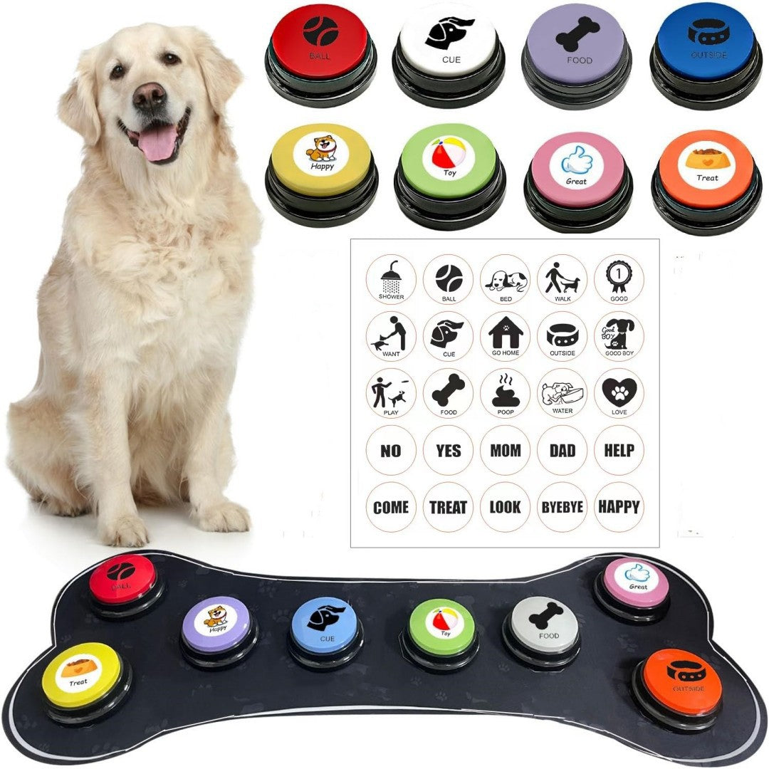 Dog Talking Buttons – 8-Piece Pet Communication Training Set – photo 5 of 5