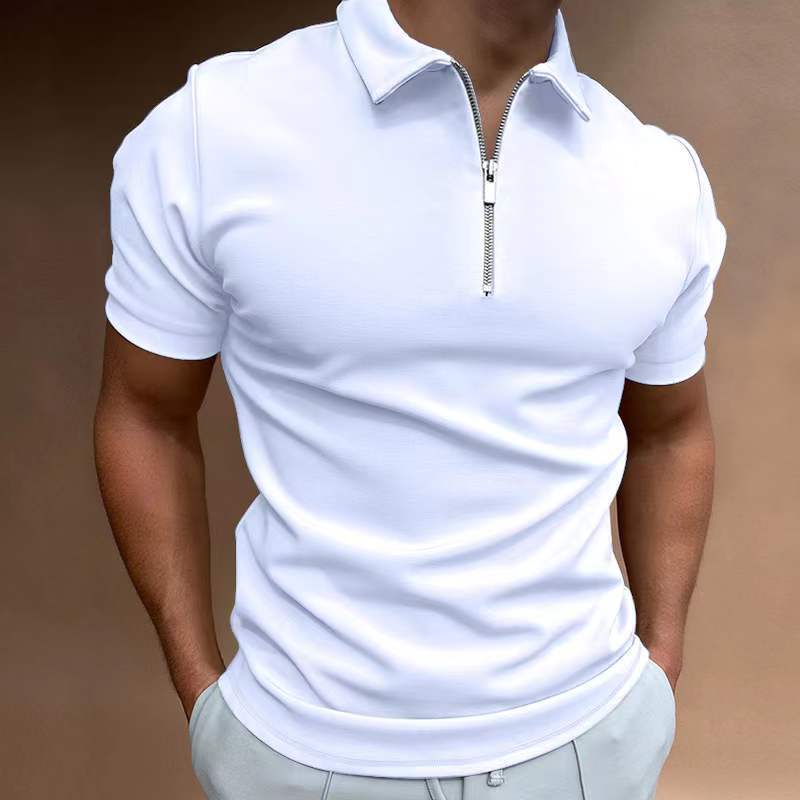 Men's Casual Digital Print Polo Shirt – Loose Fit - product photo 13 of 14