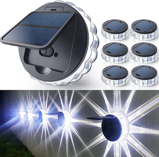 Round solar wall light, main view