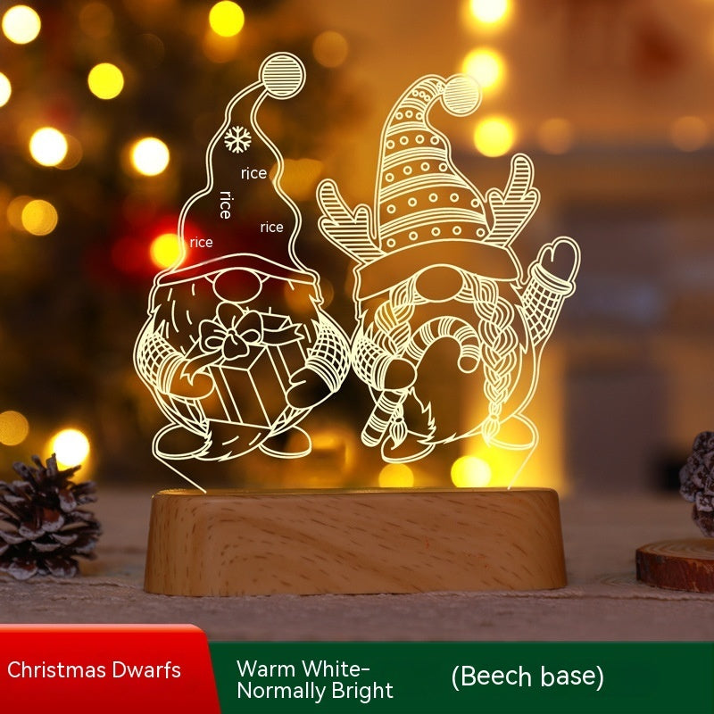 3D Acrylic LED Night Light – Christmas & Holiday Decorative Lamp - product photo 4 of 5