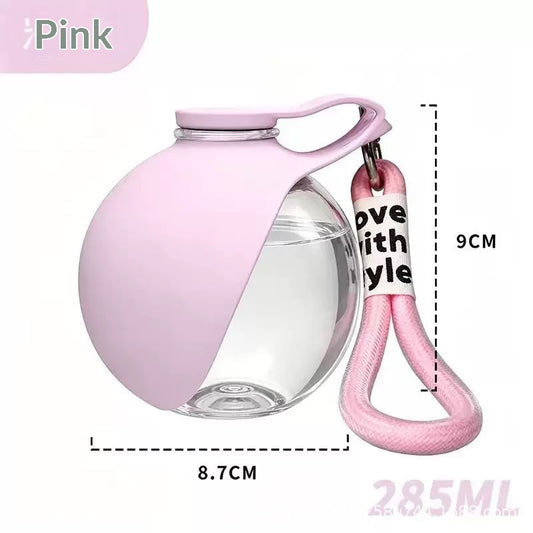 pet water bottle dispensing water into tray