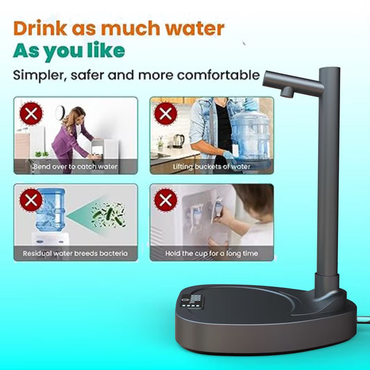 Automatic Water Dispenser Pump – Rechargeable Desktop Water Bottle Stand – photo 2 of 10