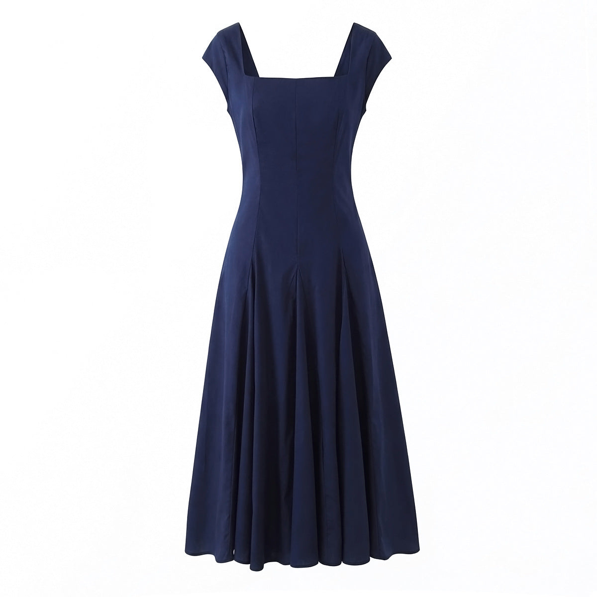 A-line dress - burgundy color